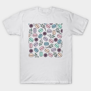 Macarons and Flowers | Dessert | French | Cafe | Macaroons T-Shirt